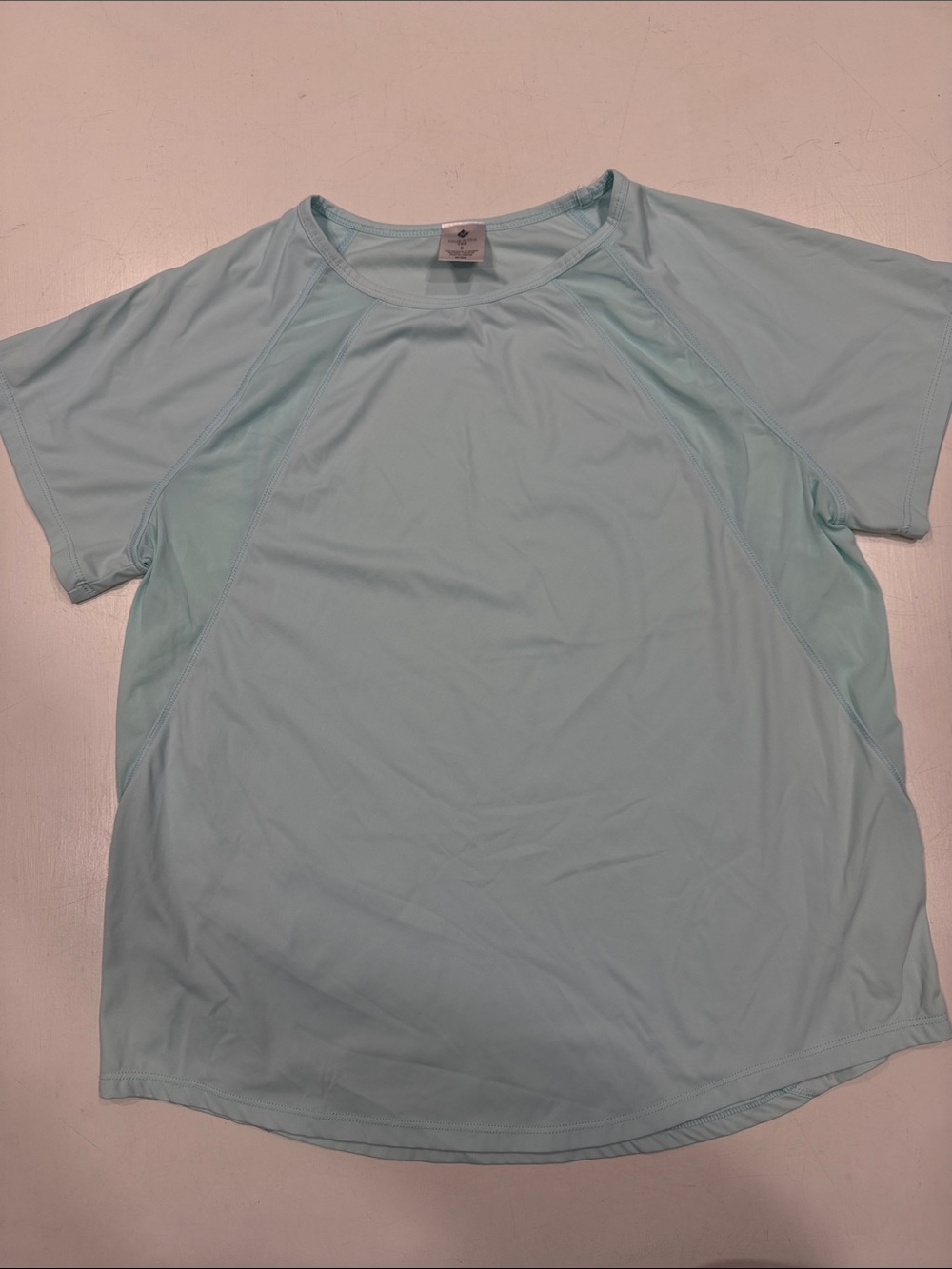 Women's Light Blue Short Sleeve Performance Tee
